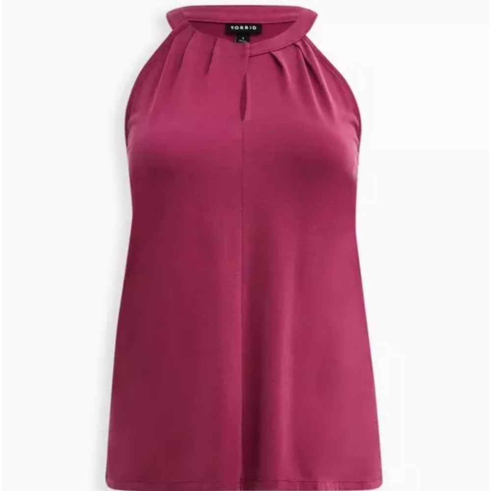 Torrid Fuchsia Halter Blouse Size 4X